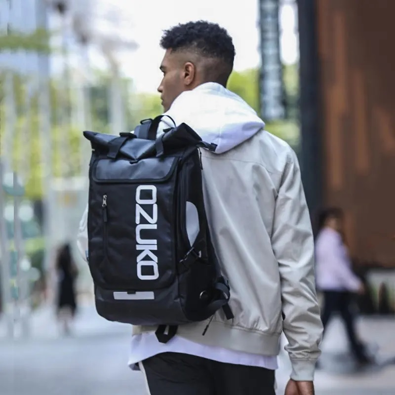 Ozuko Model 8020 Water-Resistant Backpack 20-35L Black