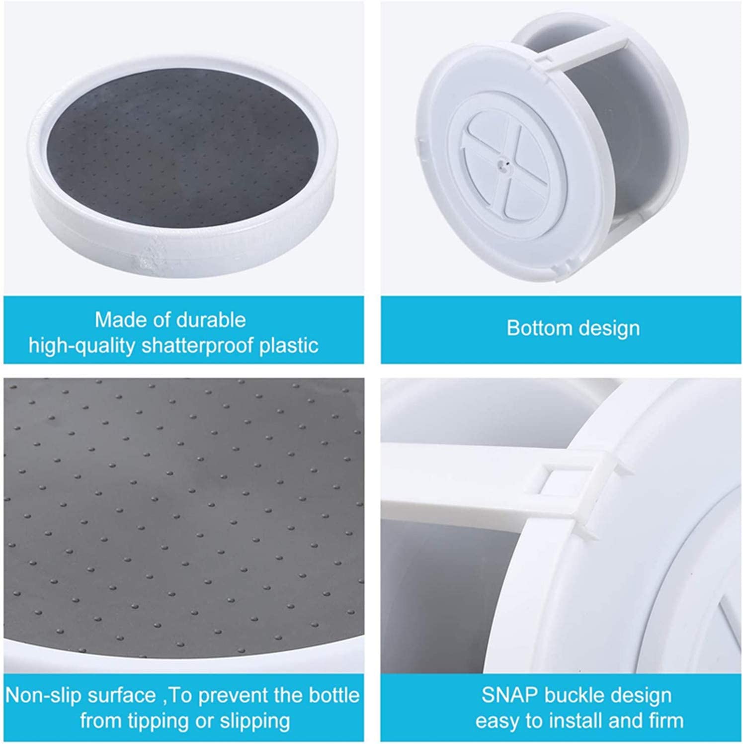 منظم خزانة مطبخ دوار - 30سم