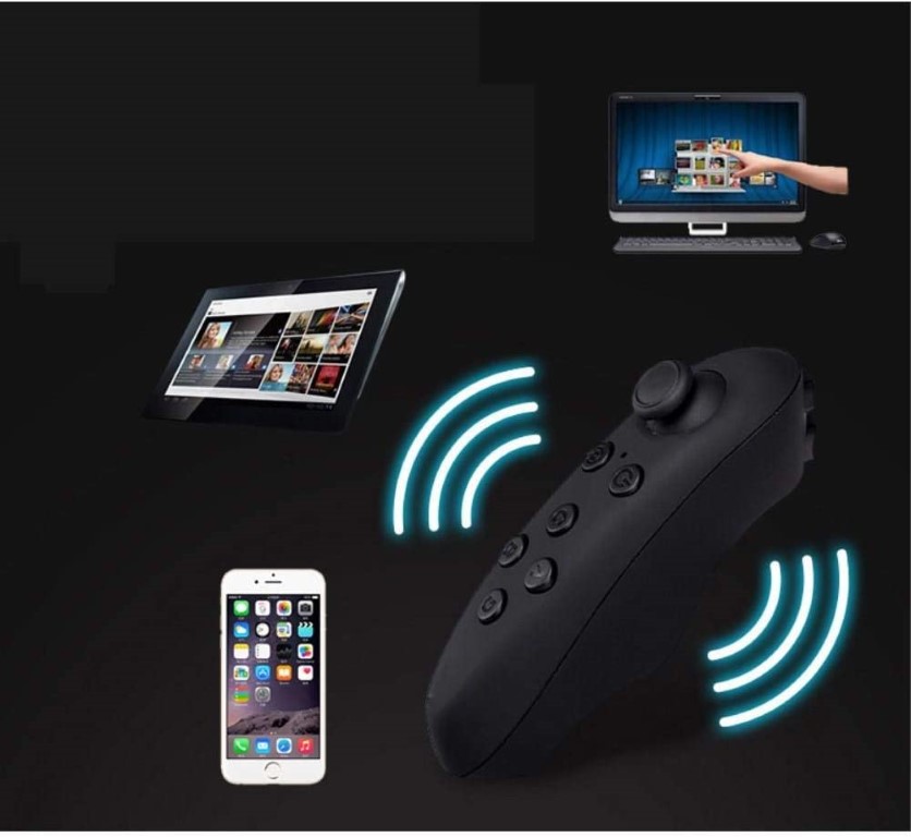 لوحة تحكم صغيرة عن بعد بلوتوث - أسود