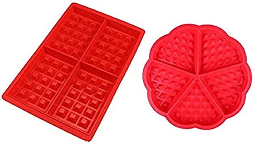 قالب كيك سيليكون للوافل - 2 قطعة