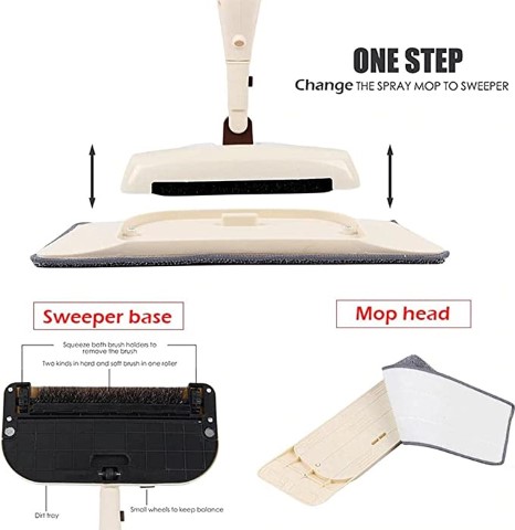 ممسحة سحرية بخاخة دوراة - 360 درجة