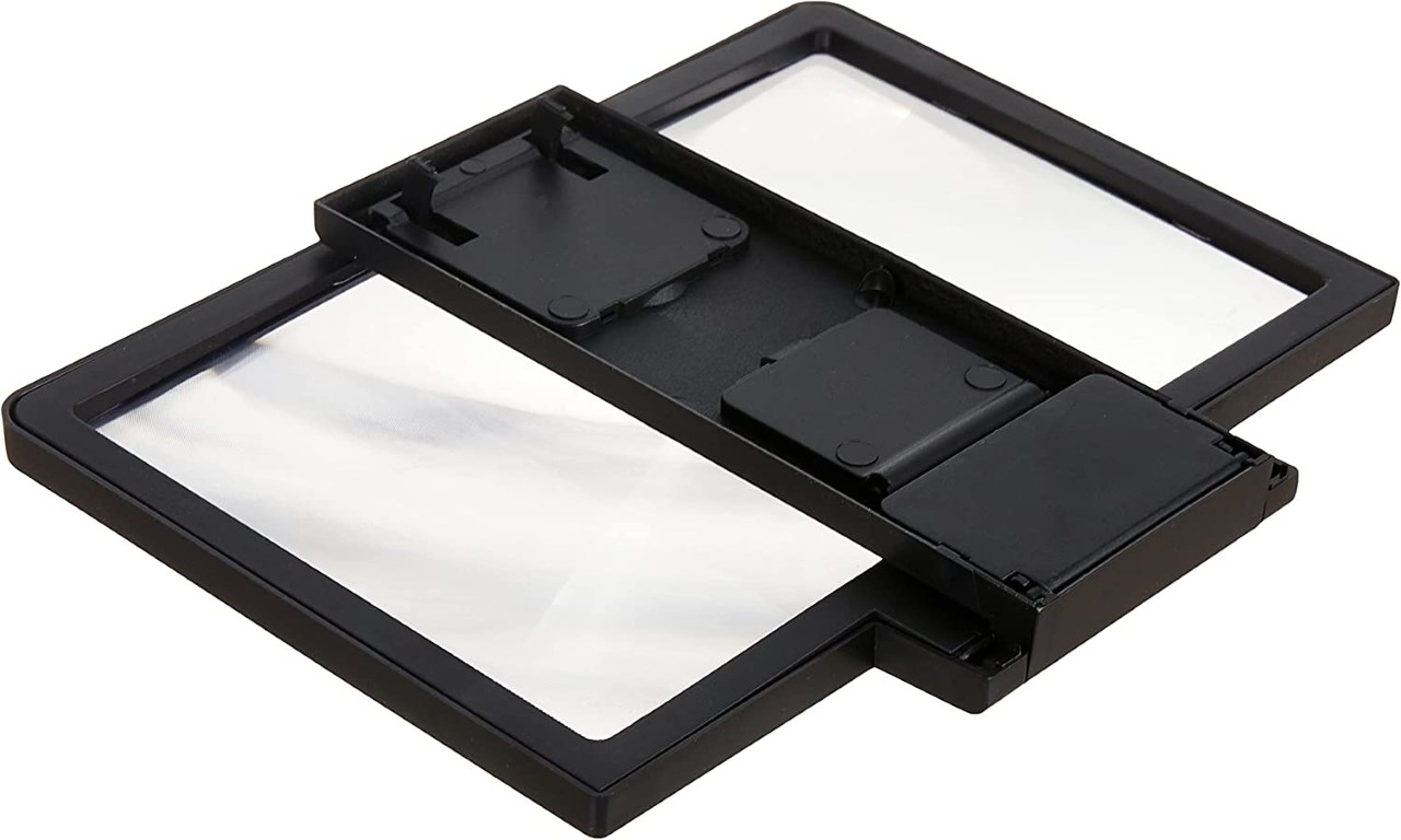 مكبر شاشة F1 مستطيل للموبايلات - أسود