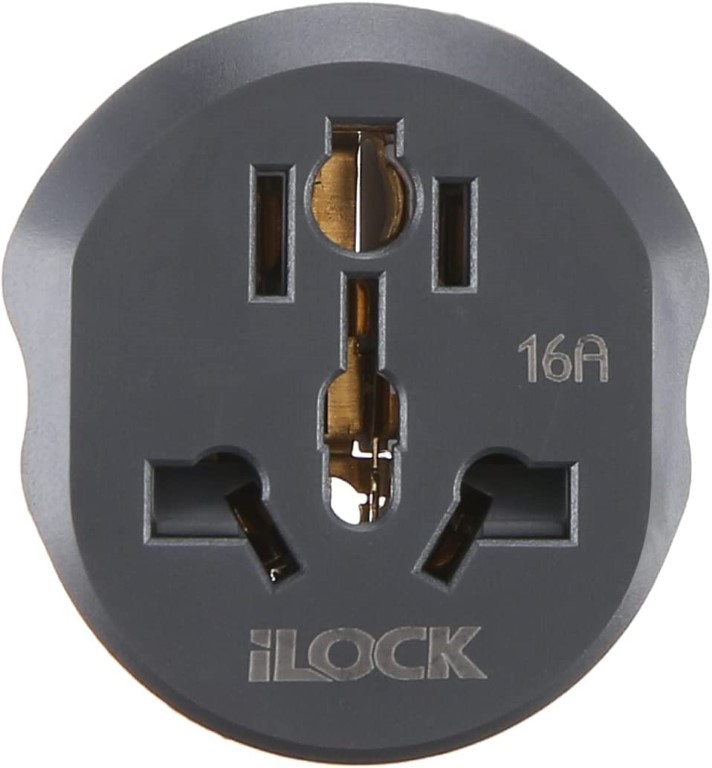 محول من فيشة ثلاثية الى ثنائية - 16 امبير - 3 قطع