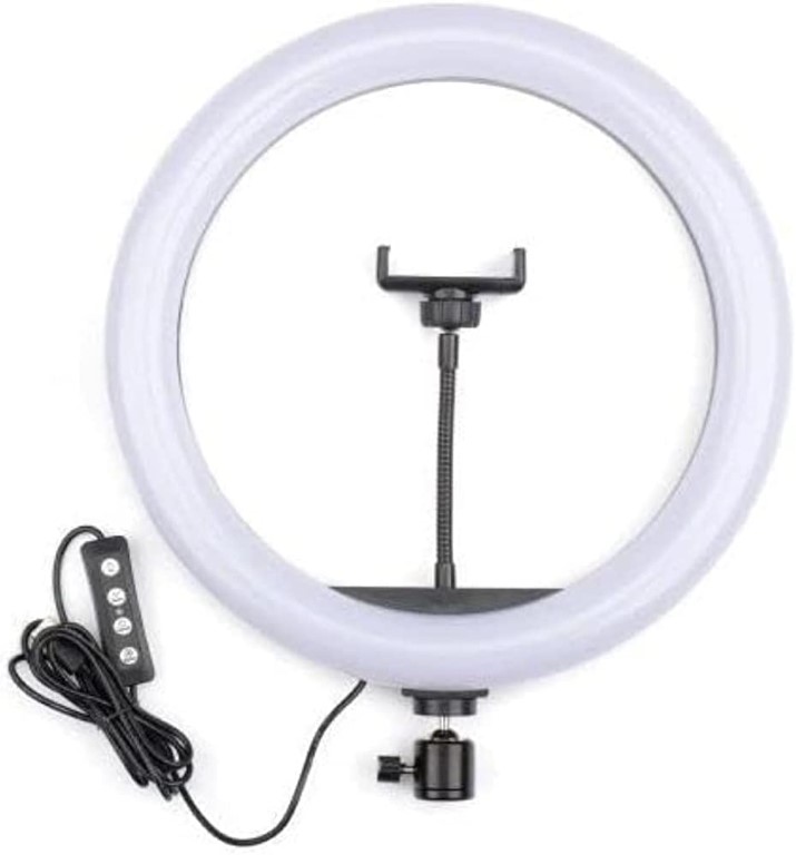 رينج لايت للموبايل - 32 سم - أسود