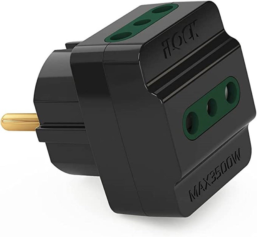 شاحن حائط 3 منافذ - أسود