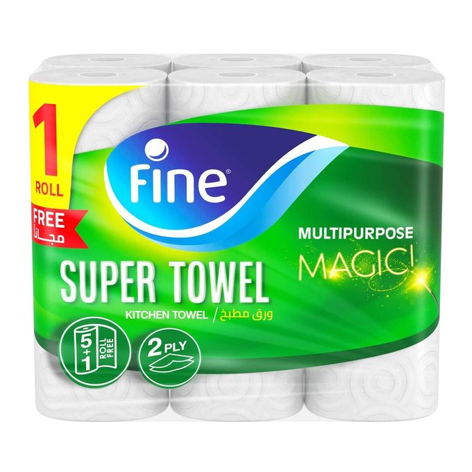 فاين مناديل مطبخ - 6 بكرة