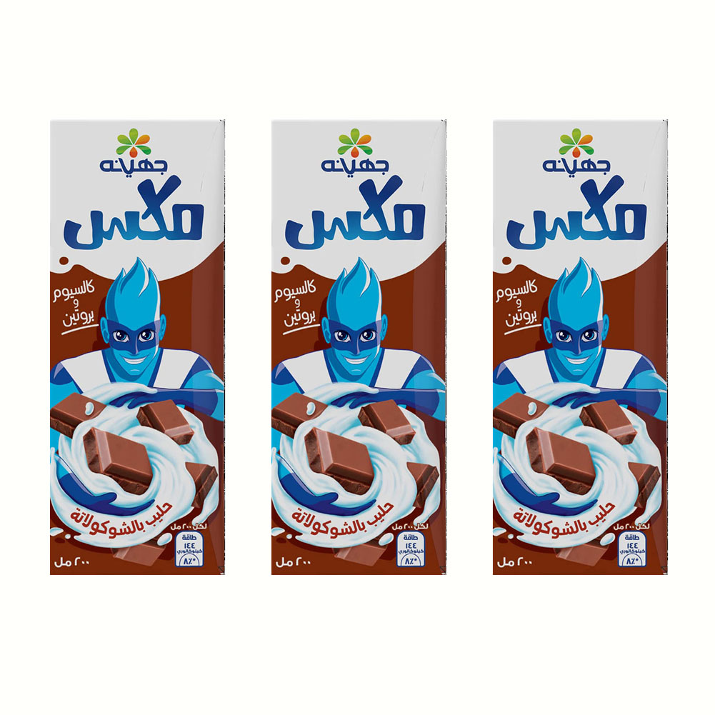 جهينة ميكس شيكولاتة - 200 مللي - 3 قطع