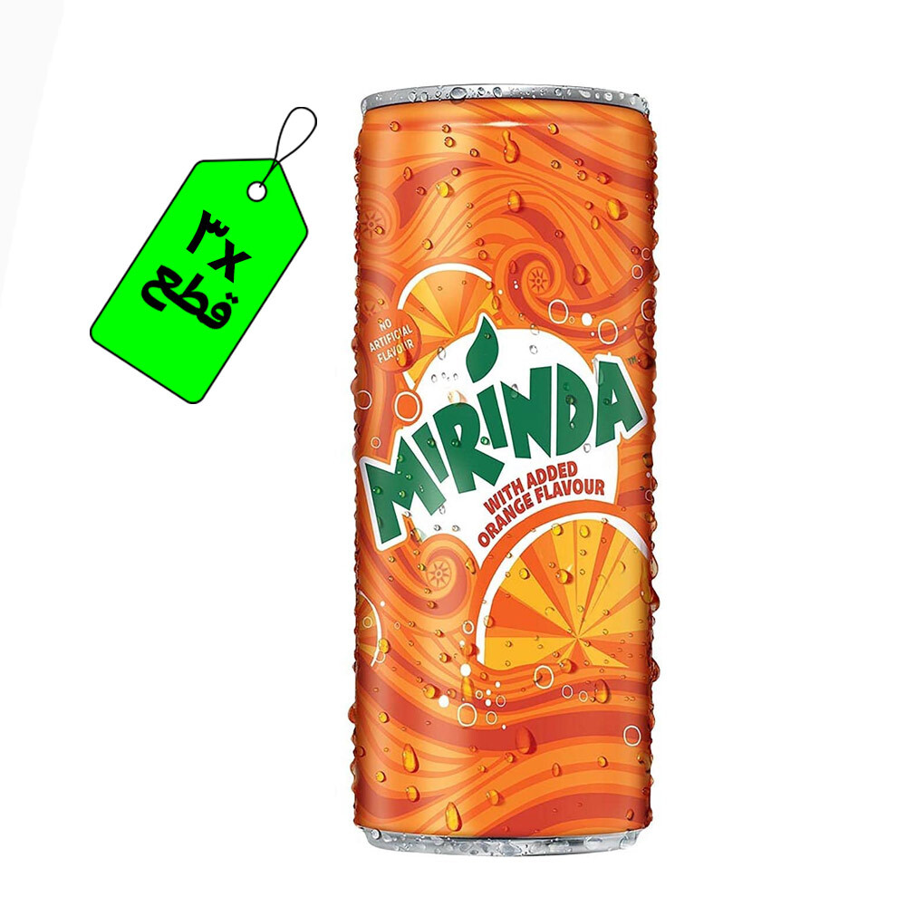 ميرندا برتقال كانز - 3 قطع - 320 مل