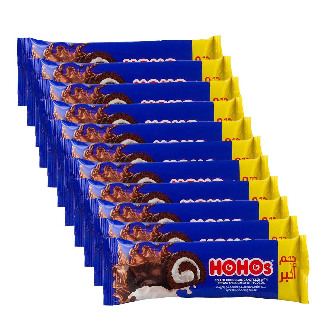 علبة هوهوز كينج - بالشكولاتة و الفانيليا - 12 قطعة