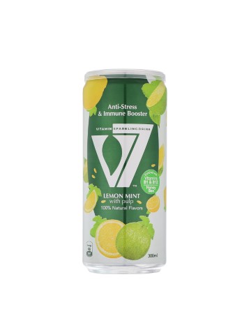 V7 مشروب غازي - الليمون والنعناع - 300 مل