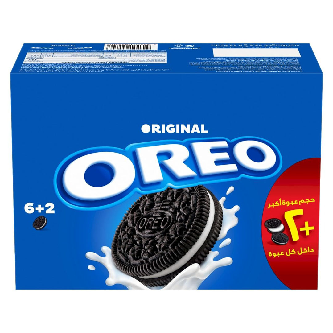 علبة بسكوت أوريو - بالفانيليا - 6+2 قطعة
