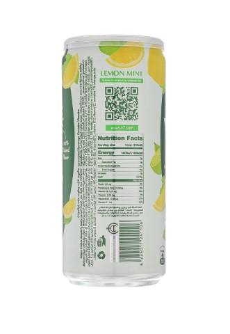 V7 مشروب غازي - الليمون والنعناع - 300 مل