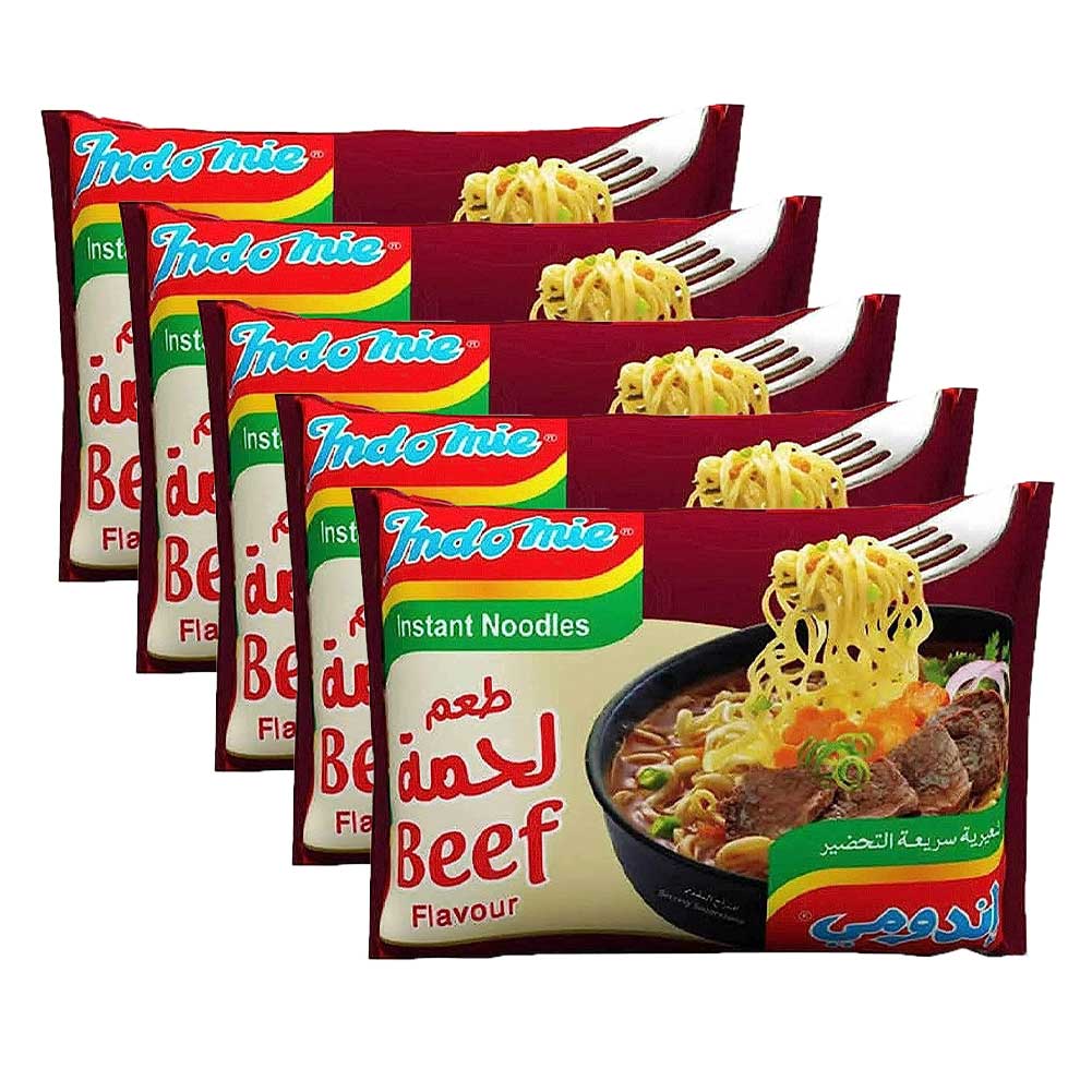 اندومي لحم بقري - 70 جرام - 5 قطع