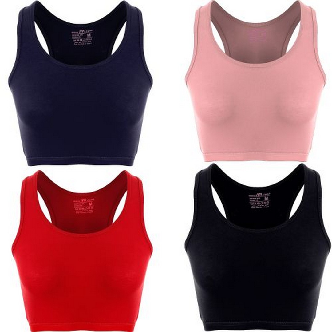 ميسيري مجموعة برا حريمي قطن مسيري - 4 قطع