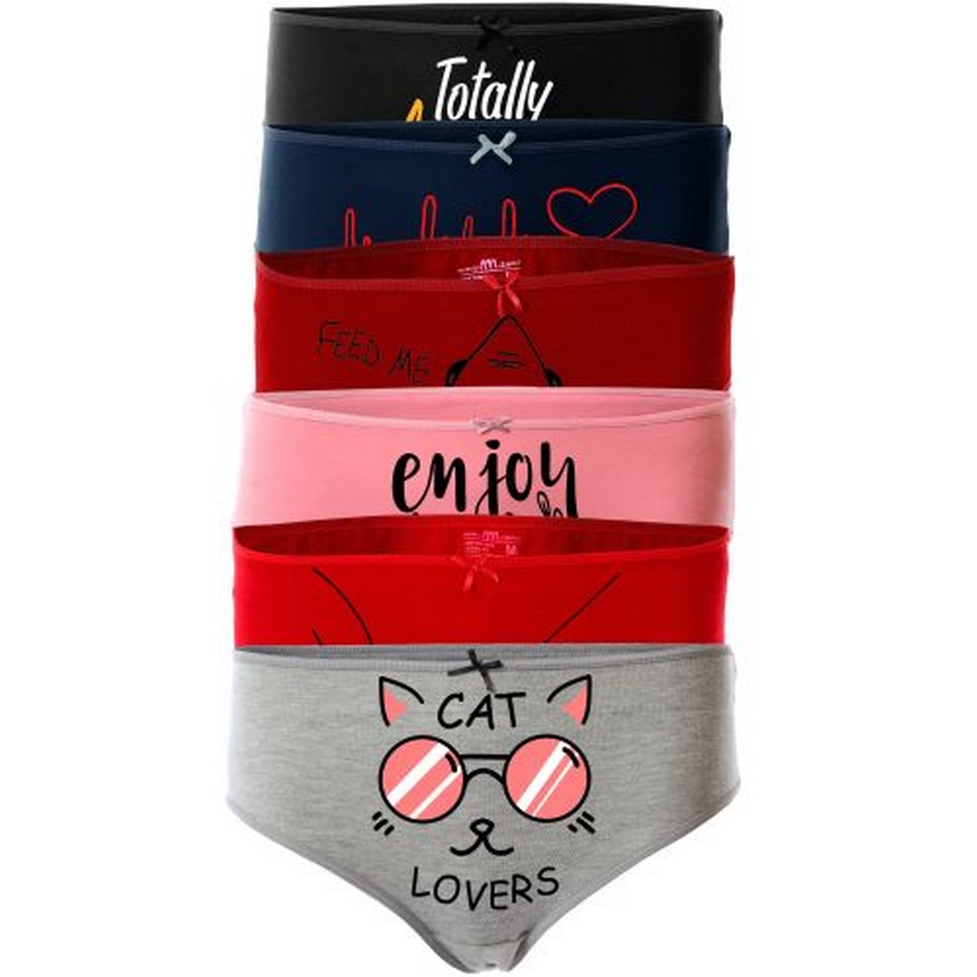 ميسيري مجموعة بانتي مسيري حريمي مطبوع - 6 قطع