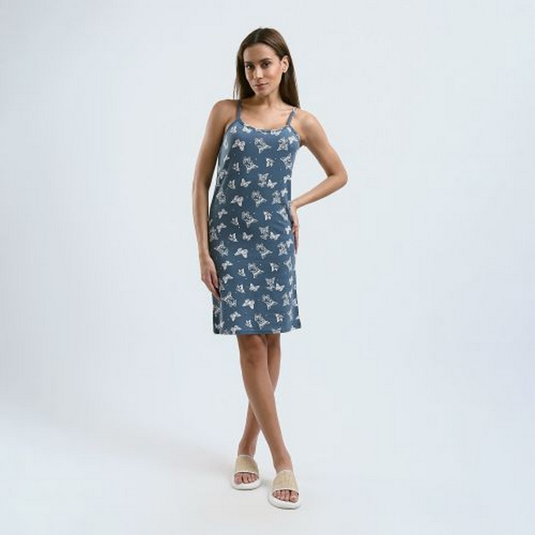 ميسيري قميص نوم منقوش حريمي حمالات رفيعة - متعدد الألوان