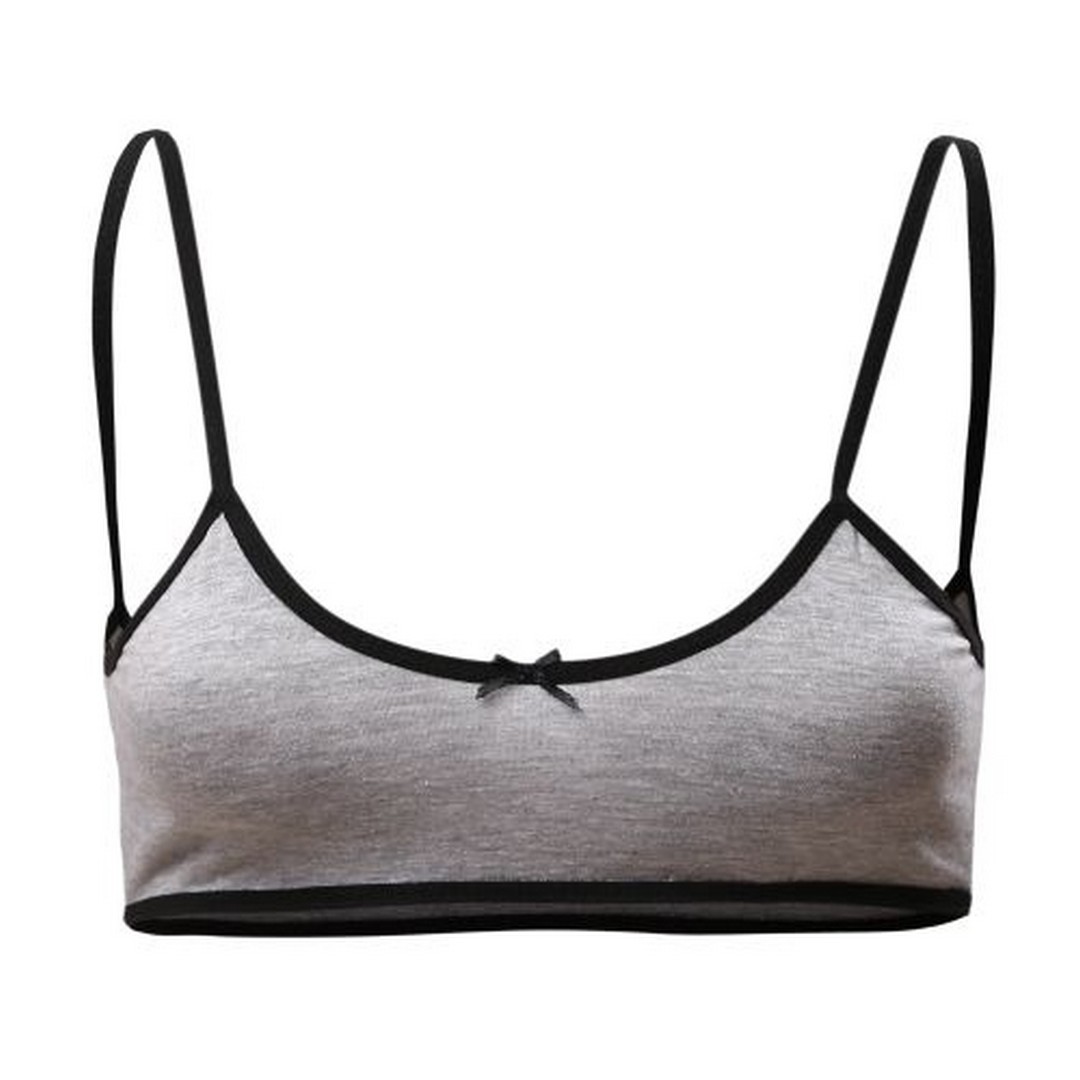 ميسيري برا قطن حريمي حمالة رفيعة - رمادي