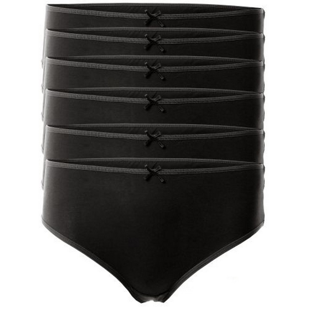 ميسيري بانتي حريمي مسيري قطن - 6 قطع أسود