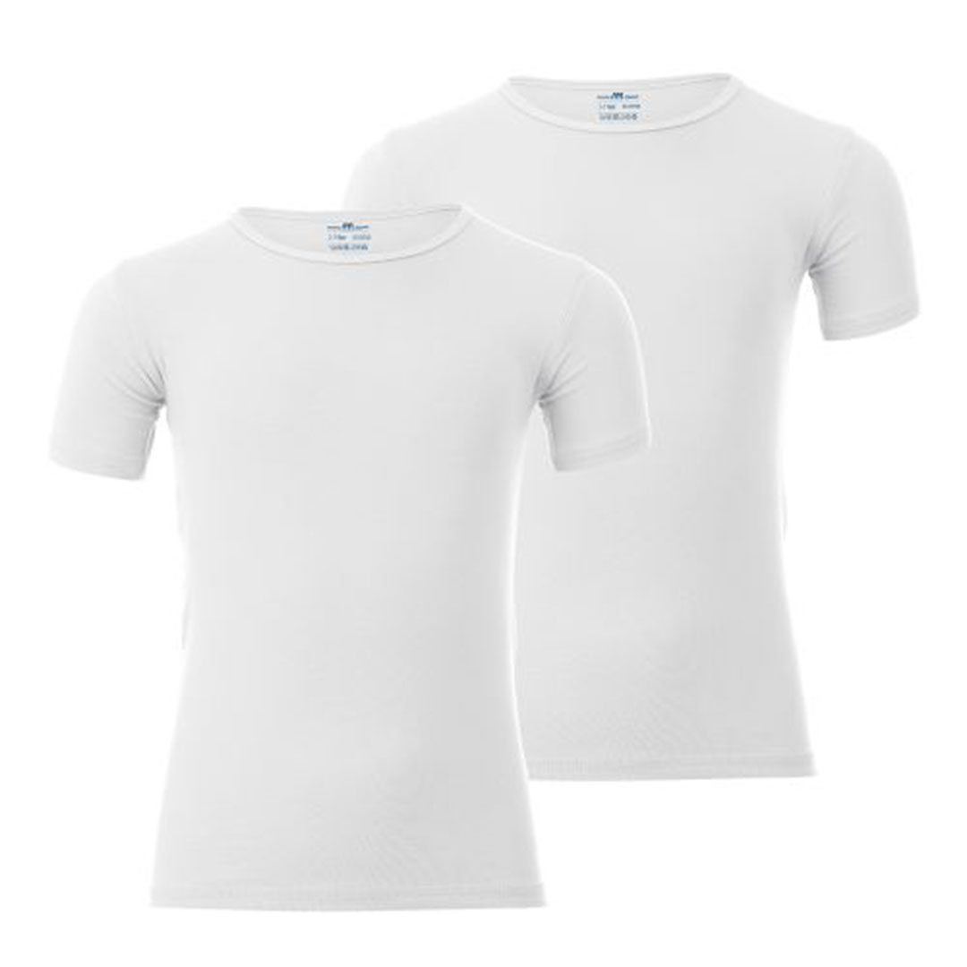 الميسيري تيشيرت ولادي نص كم - 2 قطعة - أبيض