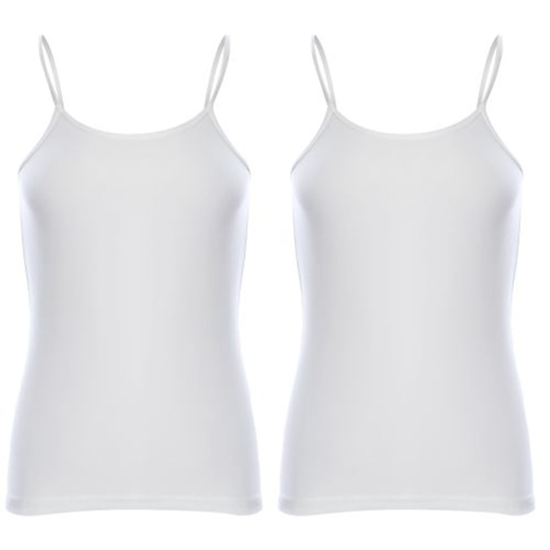 الميسيري توب حريمي اسباجيتي - 2 قطعة - أبيض