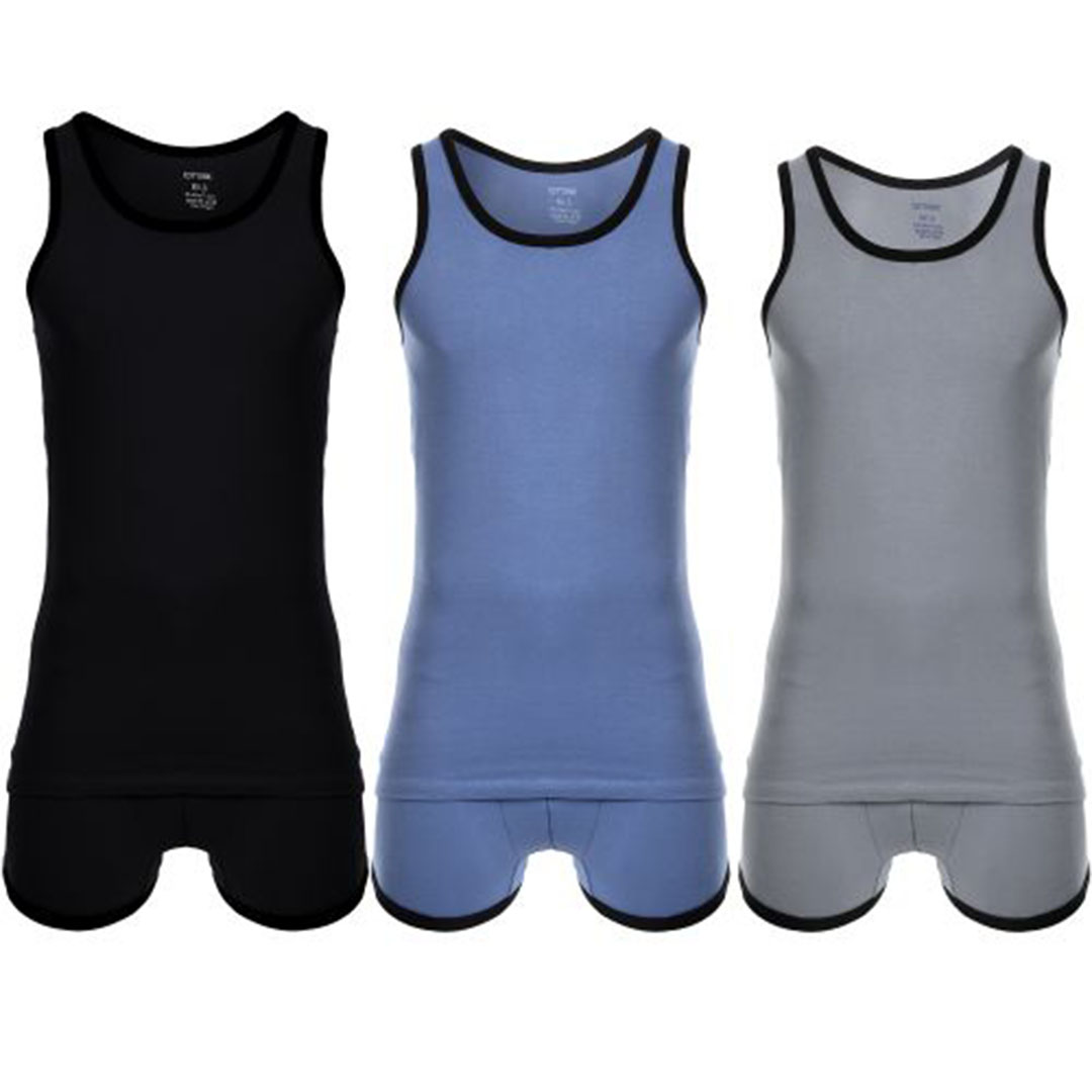 قطونيل طقم داخلي يومي رجالي - 3 قطع