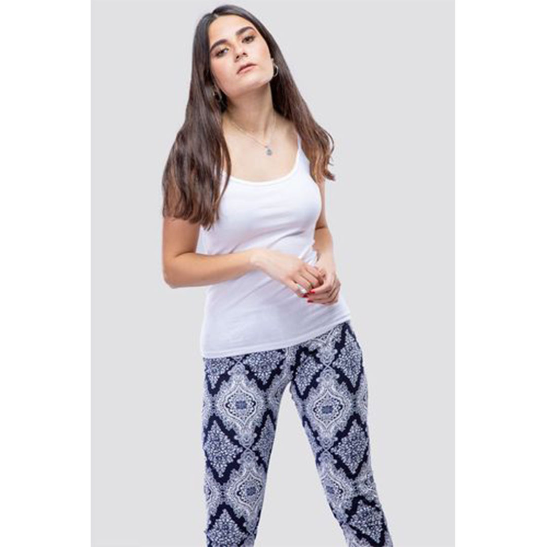 الميسيري توب حريمي اسباجيتي - 2 قطعة - أبيض