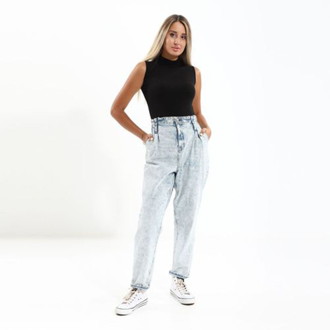 الميسيري توب هاي كول كت حريمي قطن - أسود