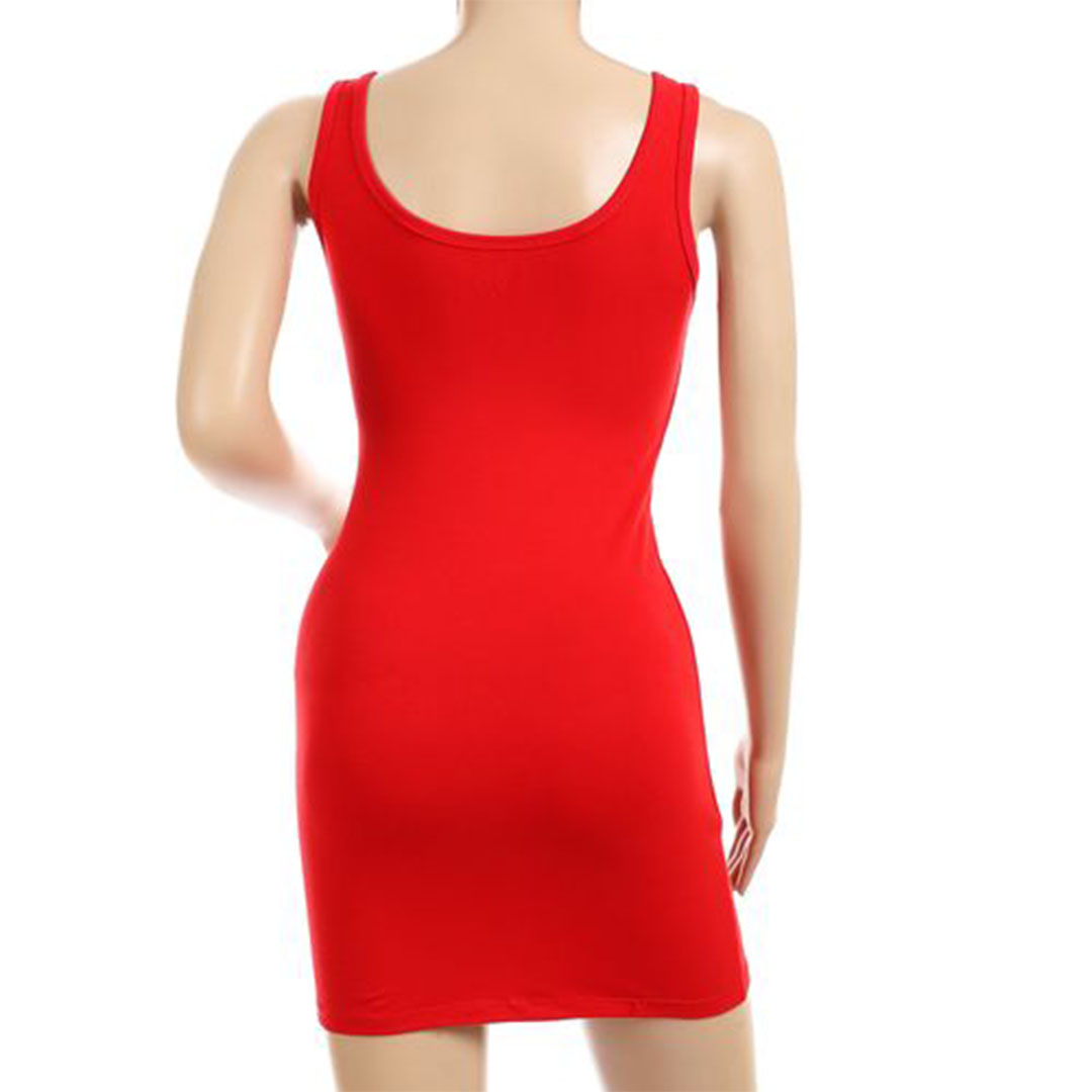 الميسيري فستان بناتي قطن - أحمر