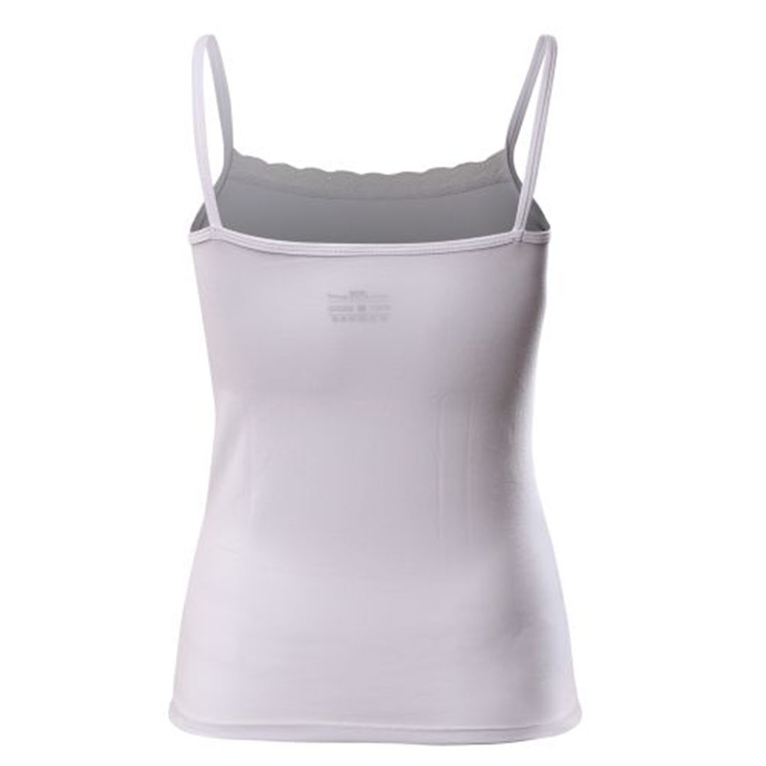 الميسيري توب سباجيتي برقبة دانتيل حريمي - أبيض