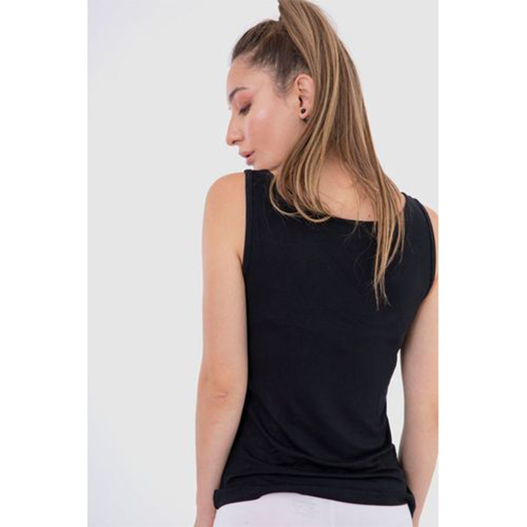 الميسيري تانك توب حريمي قطن - أسود