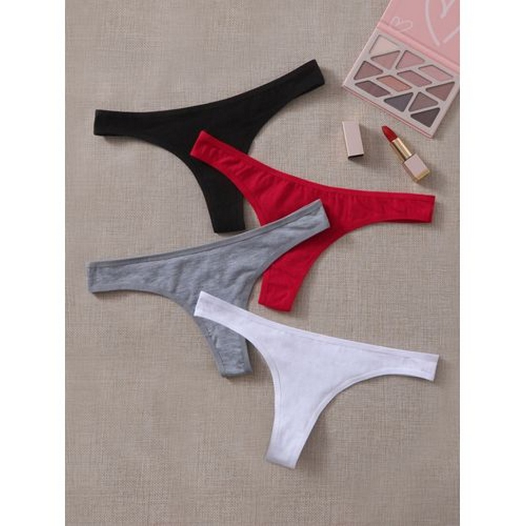 ميسيري بانتي حريمي رفيع قطن مسيري - 4 قطع