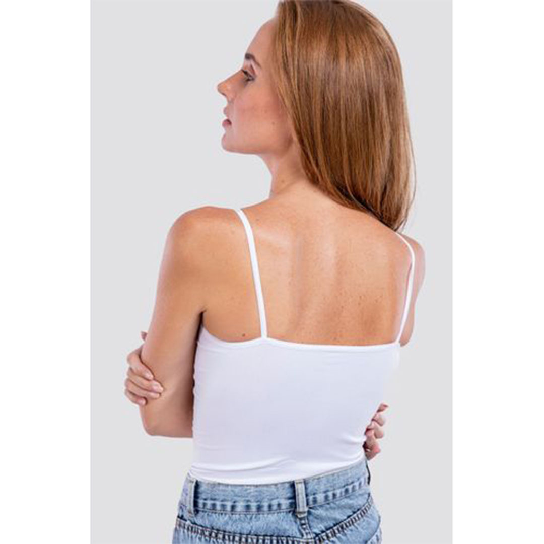 الميسيري توب حريمي كت اسباجتي - أبيض