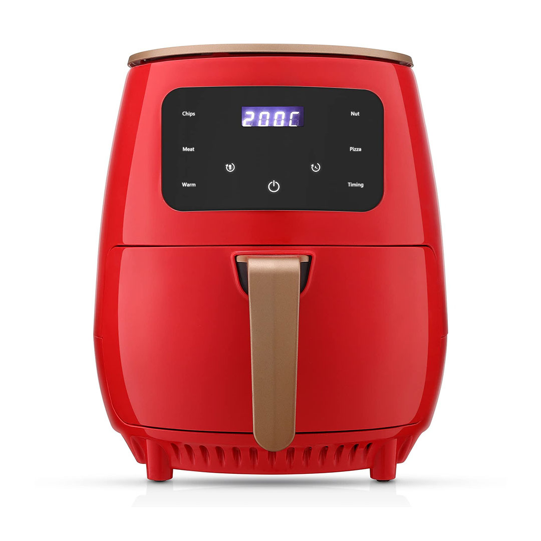 اير فراير بشاشة ليد - 4.5 لتر - 1500 وات - أحمر