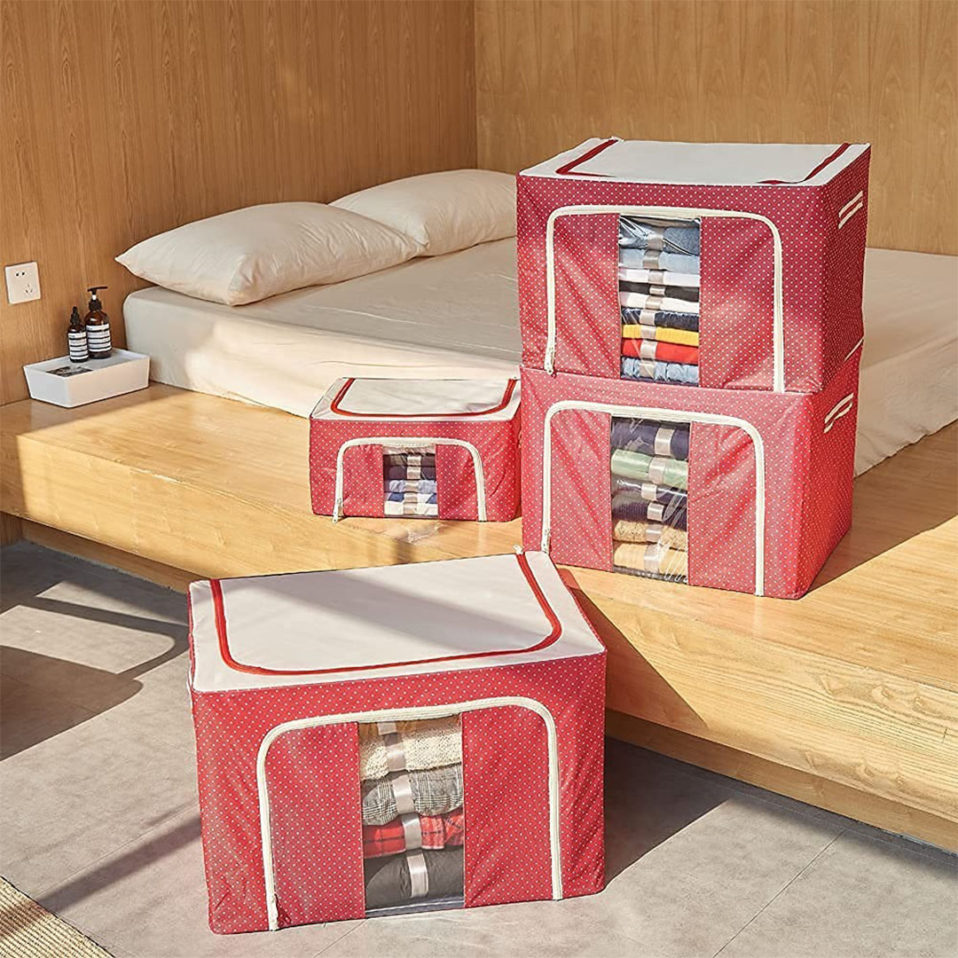 منظم خزانة - 100 لتر - أحمر