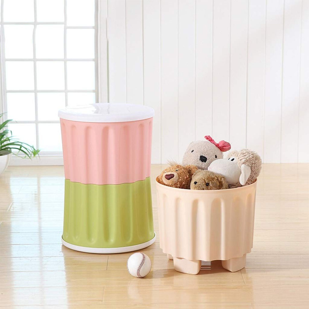 صندوق تخزين مدور 2*1 - قطعتين