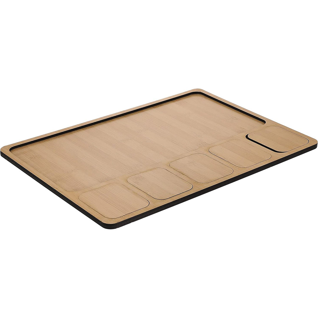 صواني وأطباق مقسمة - بني