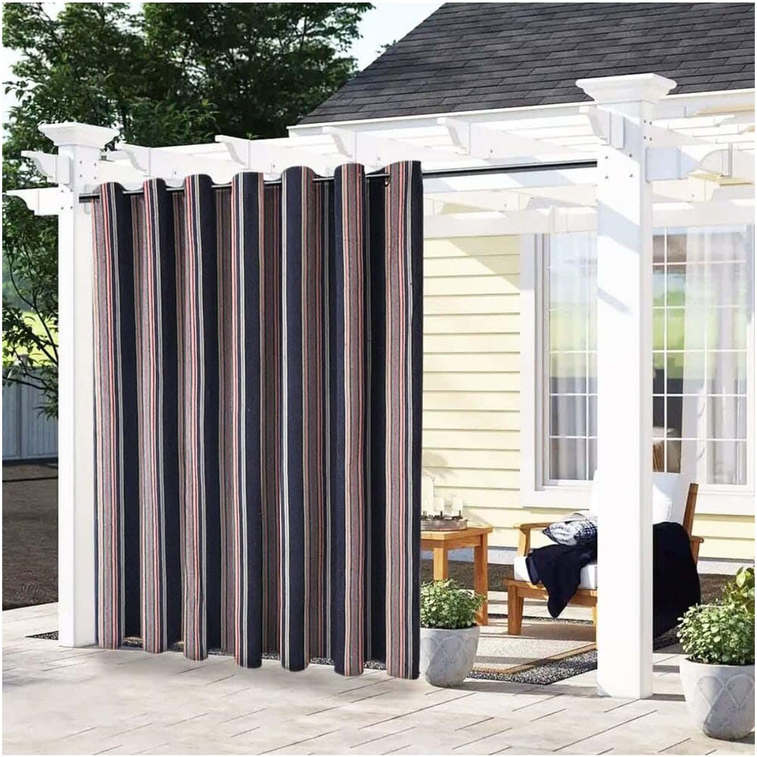 ستارة بلكونه قماش بالحلقات- 240x130 سم