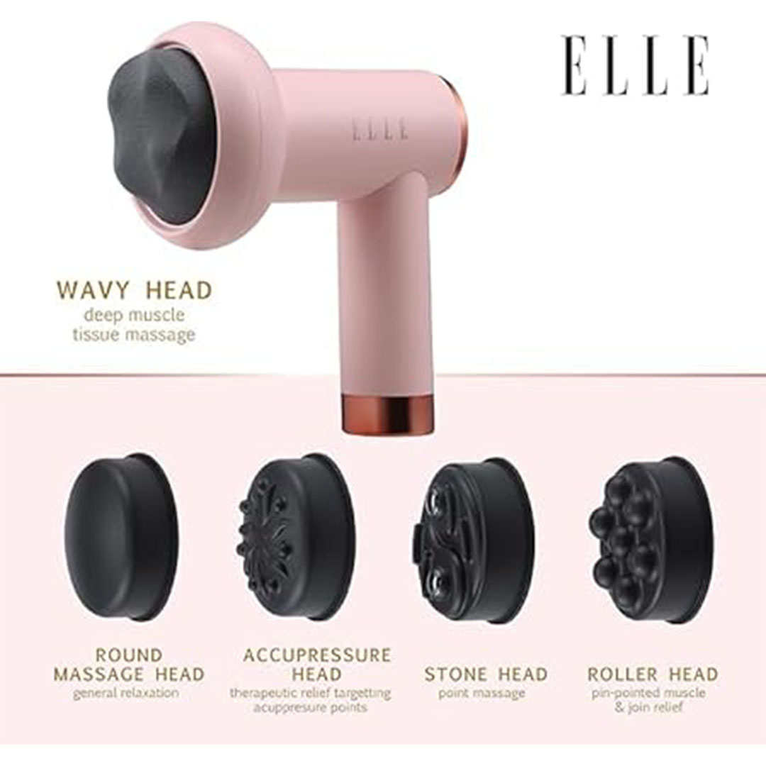 جهاز تدليك كهربائي احترافي - 5 في 1 - بينك