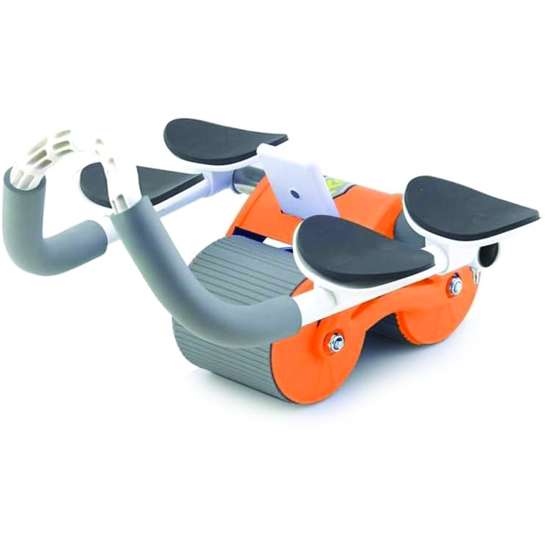 عجلة تدوير لتمارين البطن مزود بدعامة للكوع - متعدد الألوان