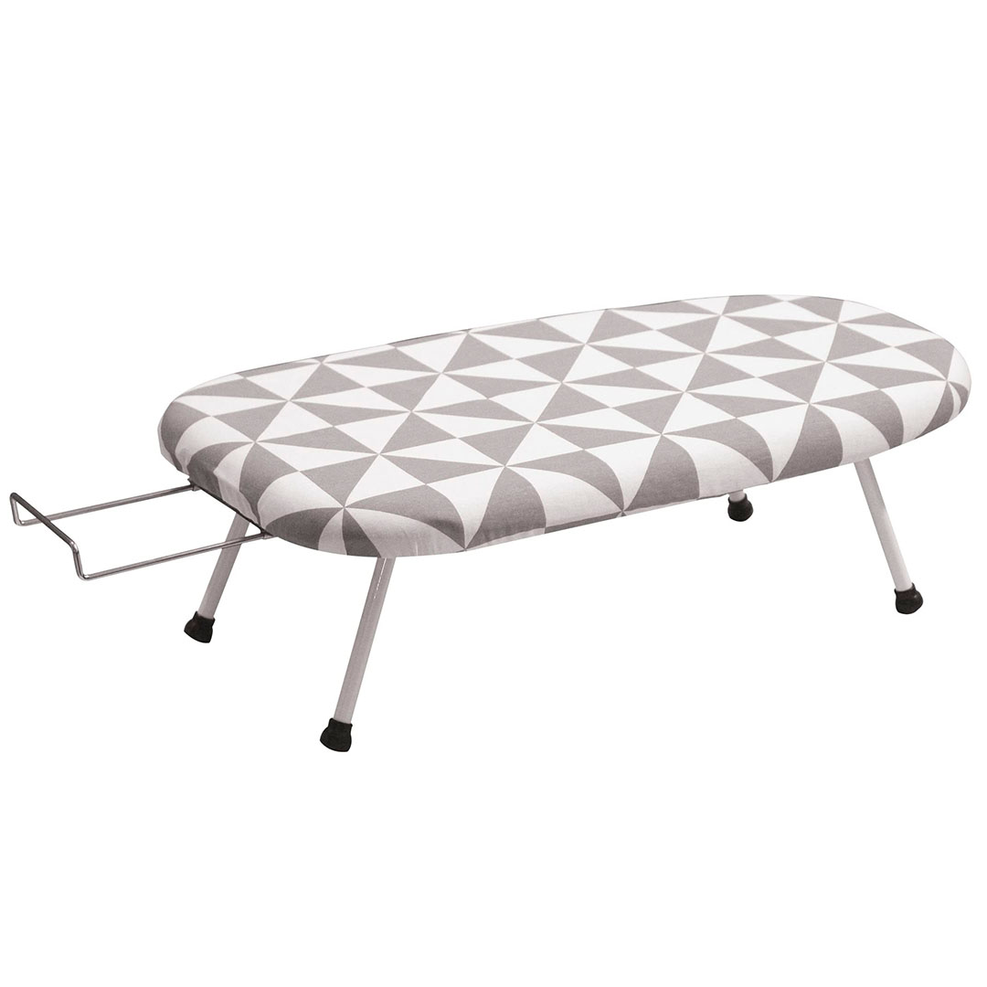 ترابيزة مكواة بغطاء قطن - 60 سم - أبيض