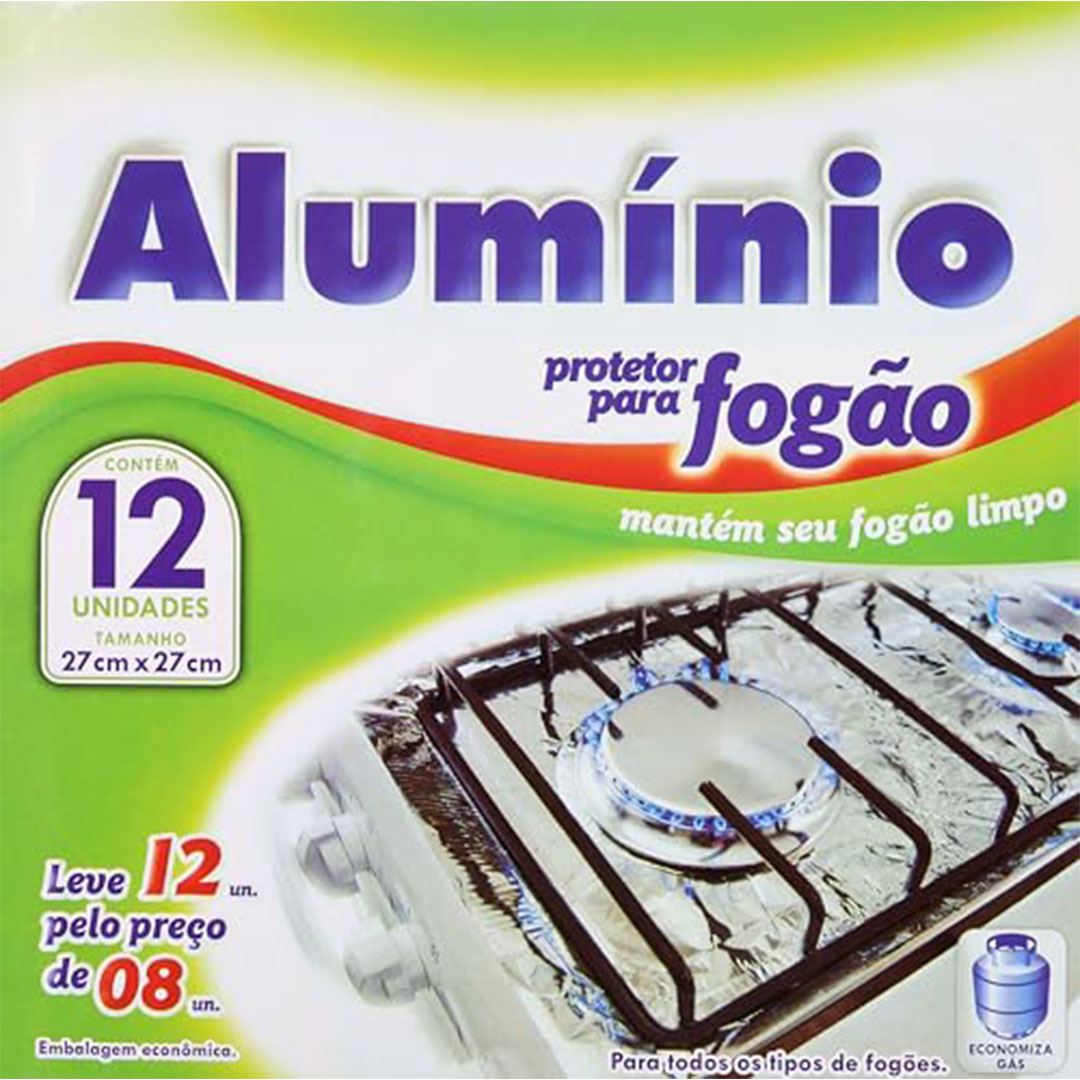 مجموعة رقائق الألومنيوم للبوتجاز - 12 قطعة