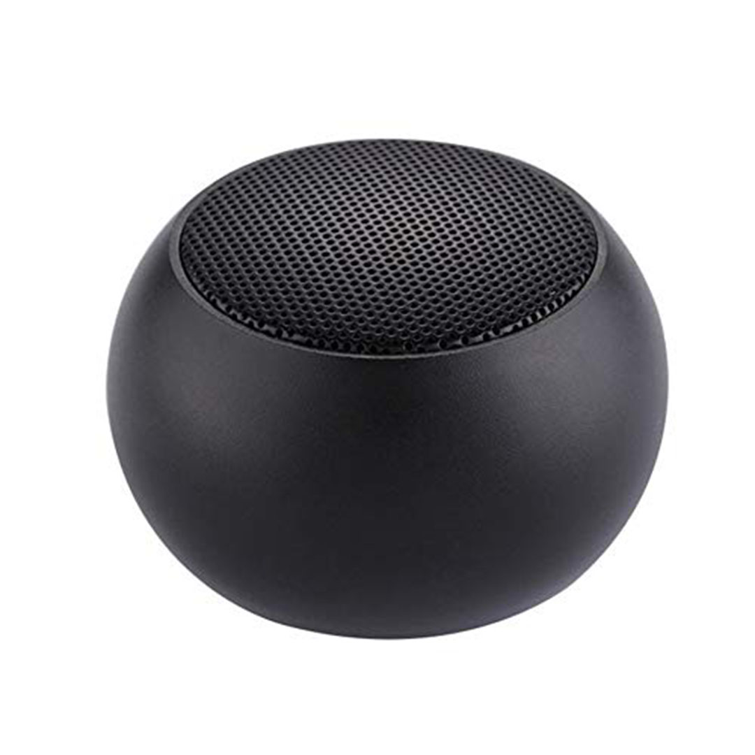 مكبر صوت بلوتوث صغير بصوت محيطي ٣٦٠ درجة - أسود