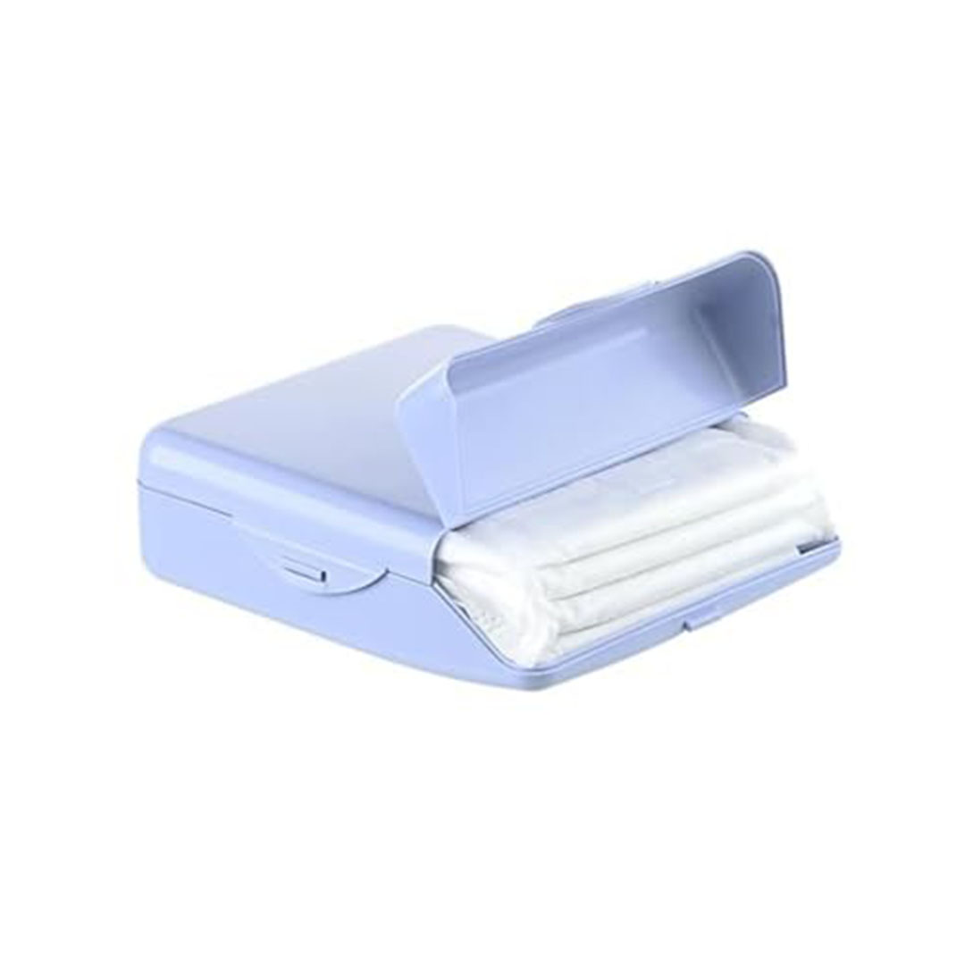 علبة حفظ فوط صحية صغيرة وسهلة الحمل