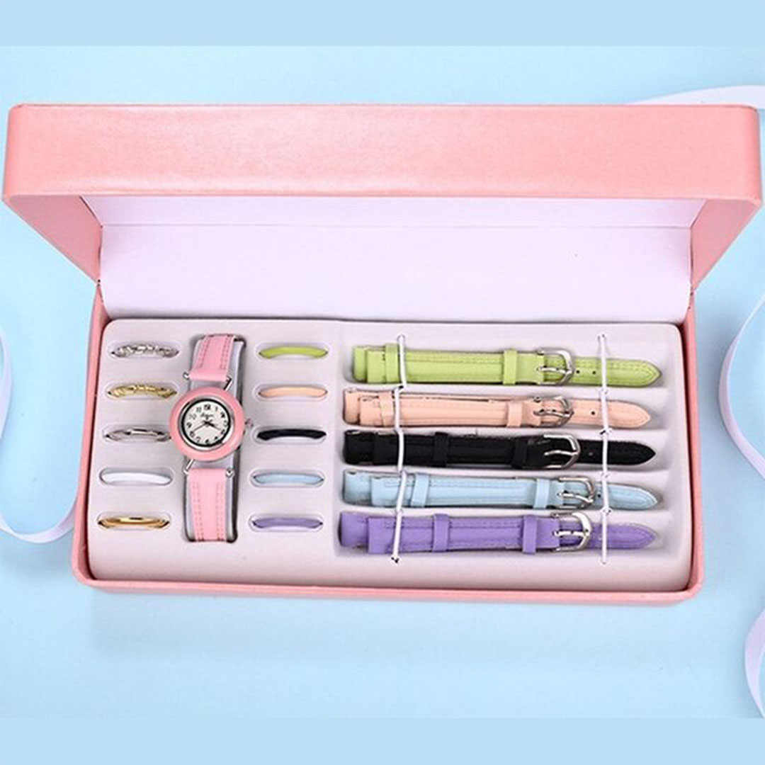 ساعة يد حريمي - 20 ملم - 6 أستيك