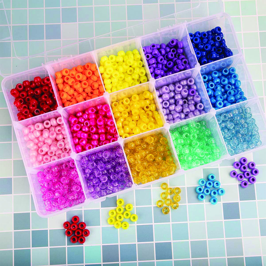 صندوق تخزين للأعمال اليدويه - 15 قسم - شفاف