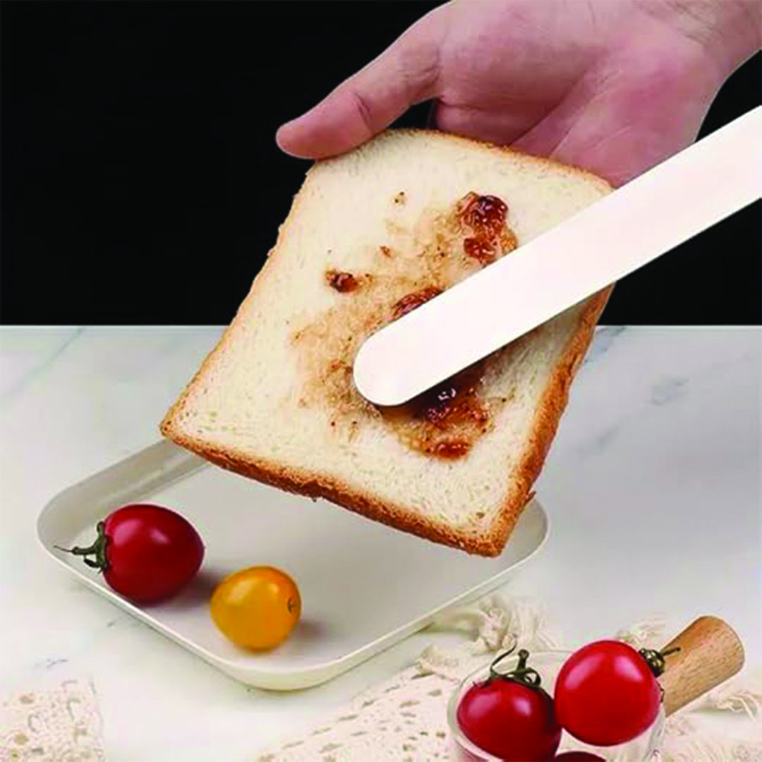 سكينة تقطيع وصنع الكيك من الأستانلس ستيل - متعدد الألوان