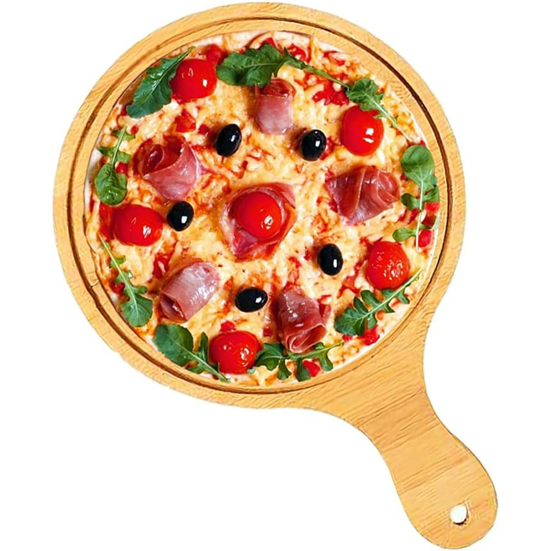 صينية تقديم بيتزا خشبية - خشبي