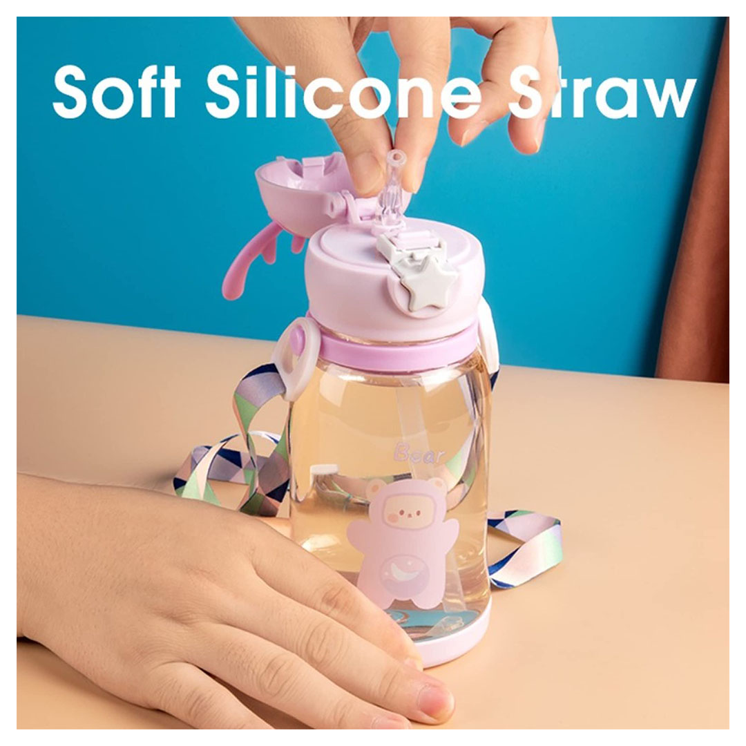 زمزمية أطفال محمولة مع شفاطة - 600 مللي