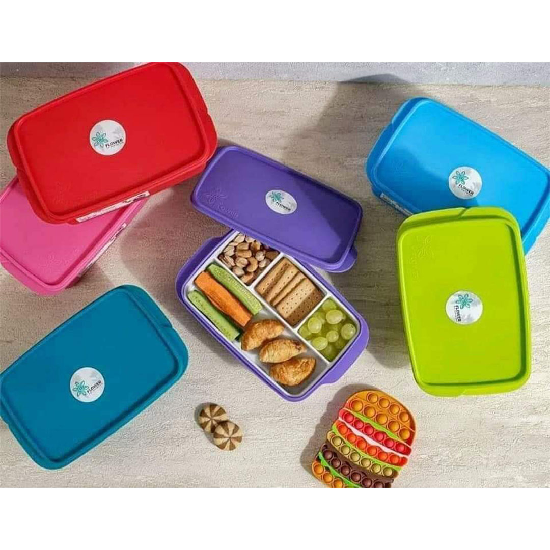 لانش بوكس مع فواصل داخلية - 2 لتر