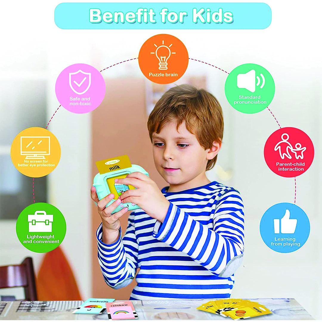 جهاز ناطق للتعليم المبكر للأطفال - 224 كلمة - متعدد الألوان